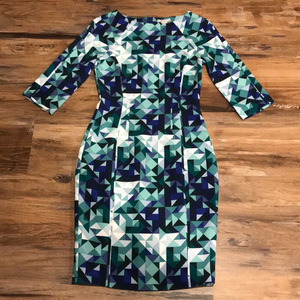 H&M Geometric Print Dress New Size 6